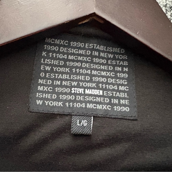 Steve Madden Tweed Coat Heather Grey Sz Large - Picture 4 of 8